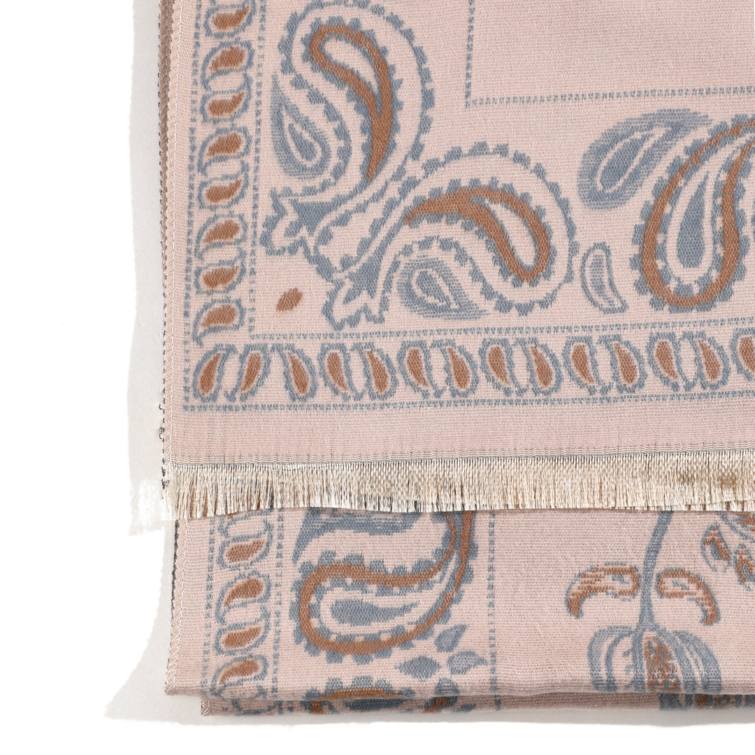 Desert Bloom Paisley Shawl - Brown