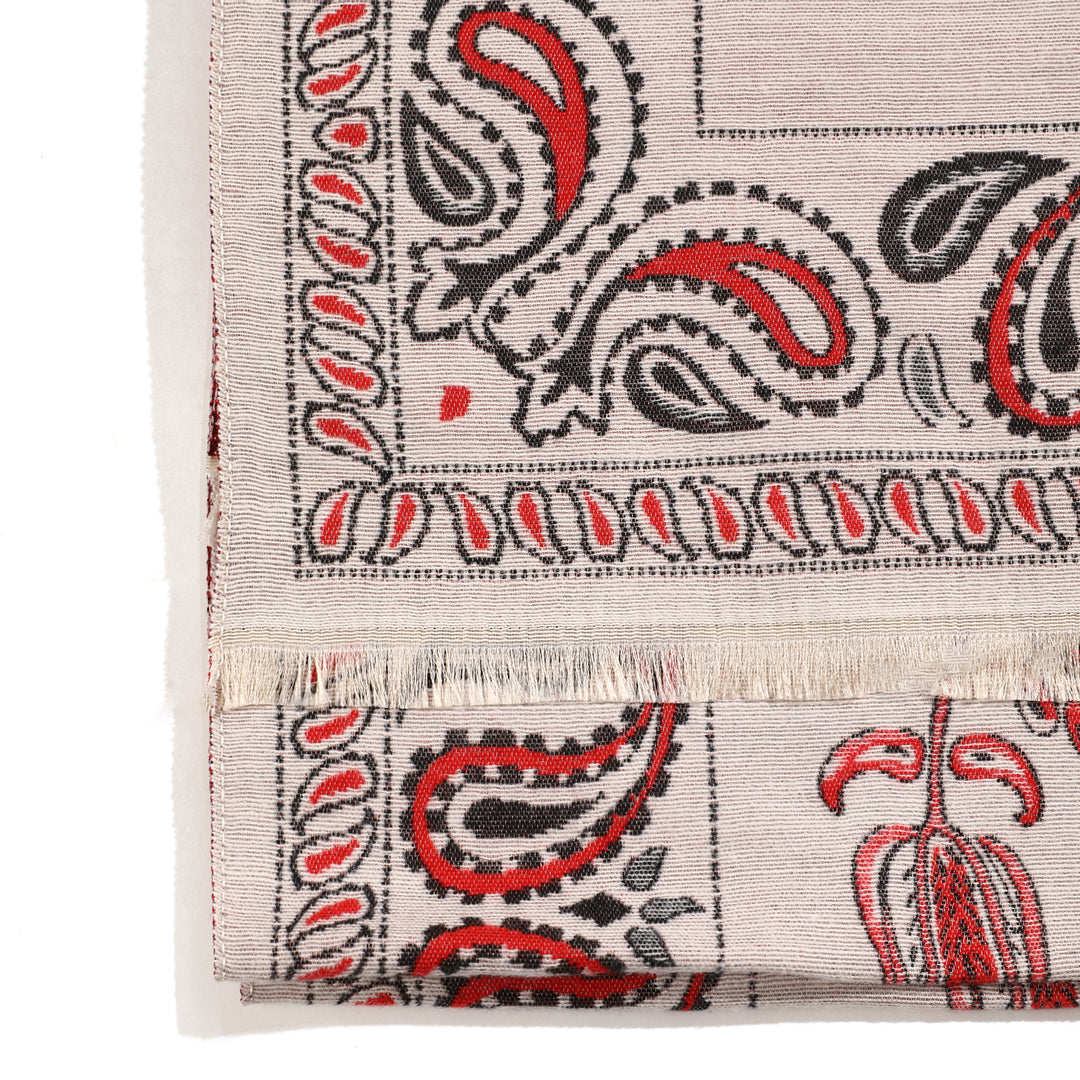 Desert Bloom Paisley Shawl - Beige