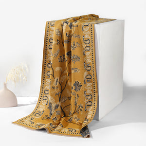 Desert Bloom Paisley Shawl - Yellow