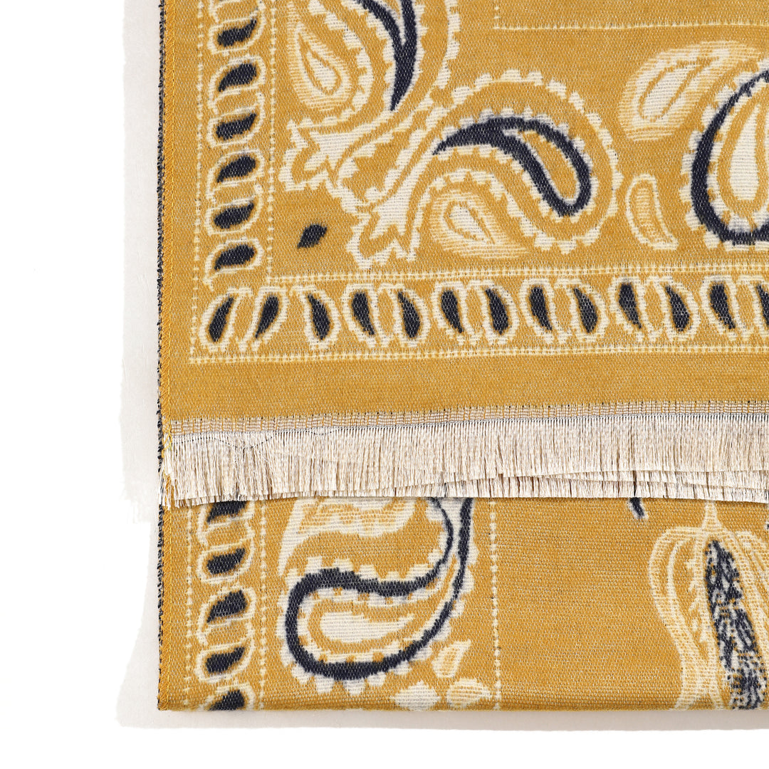 Desert Bloom Paisley Shawl - Yellow