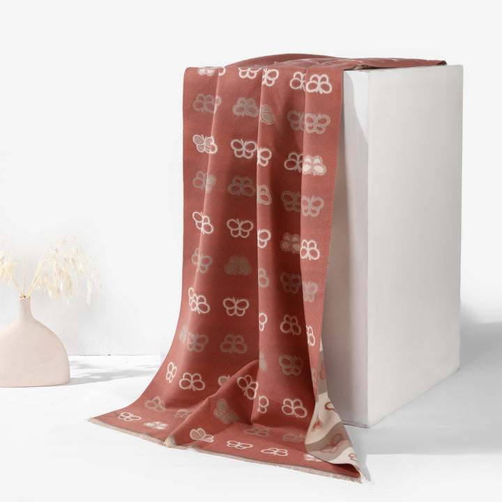 BlushWhisper Butterfly Knit Shawl