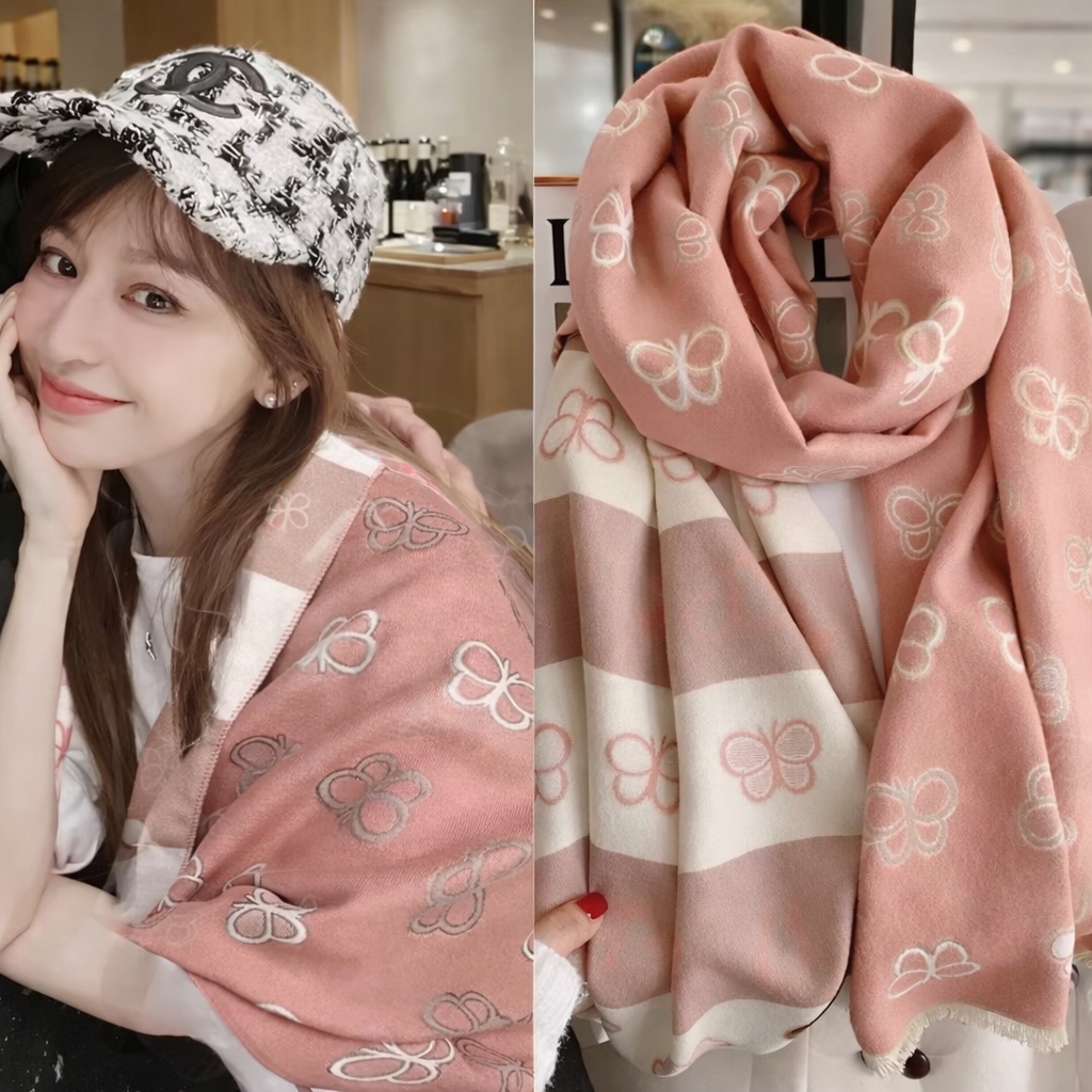 BlushWhisper Butterfly Knit Shawl - Salty Accessories