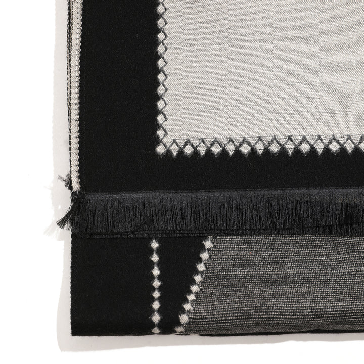 MonarchWave Luxe Knit Shawl - Dark Blue