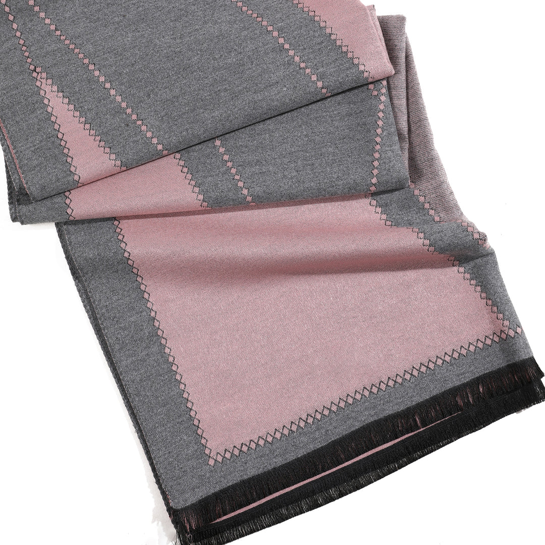 MonarchWave Luxe Knit Shawl - Pink
