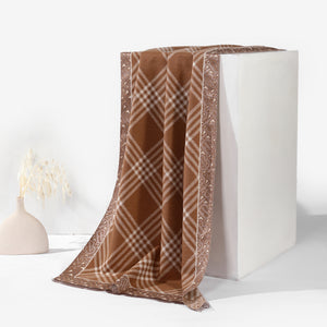 EternaCheck Classic Heritage Scarf - Brown