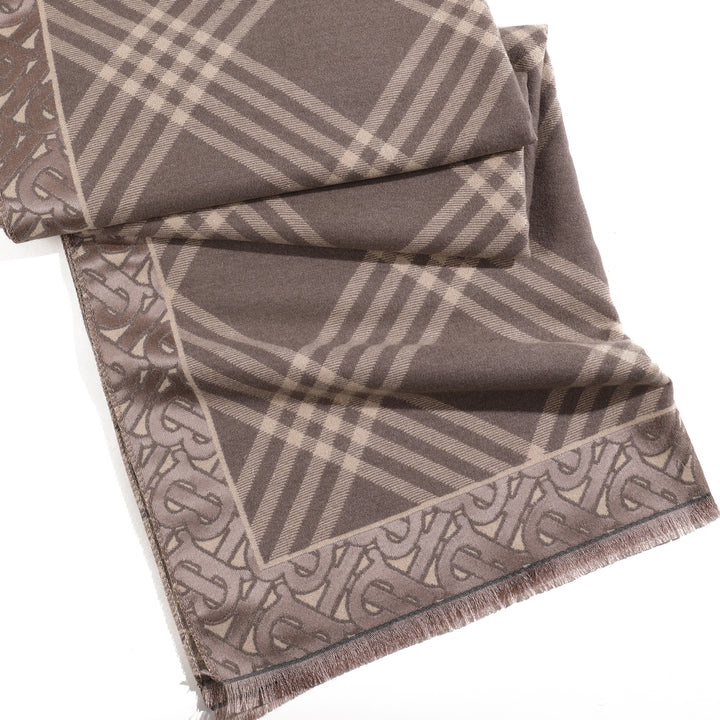EternaCheck Classic Heritage Scarf - Light Brown