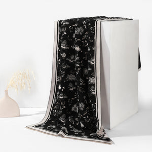 HoneyGarden Luxe Reversible Shawl - Black