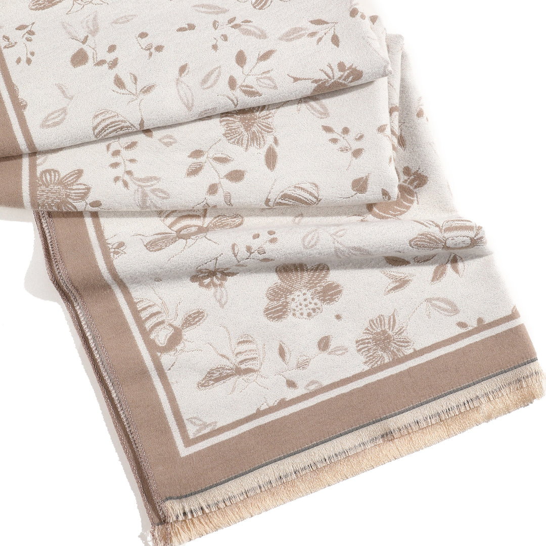 HoneyGarden Luxe Reversible Shawl - Brown