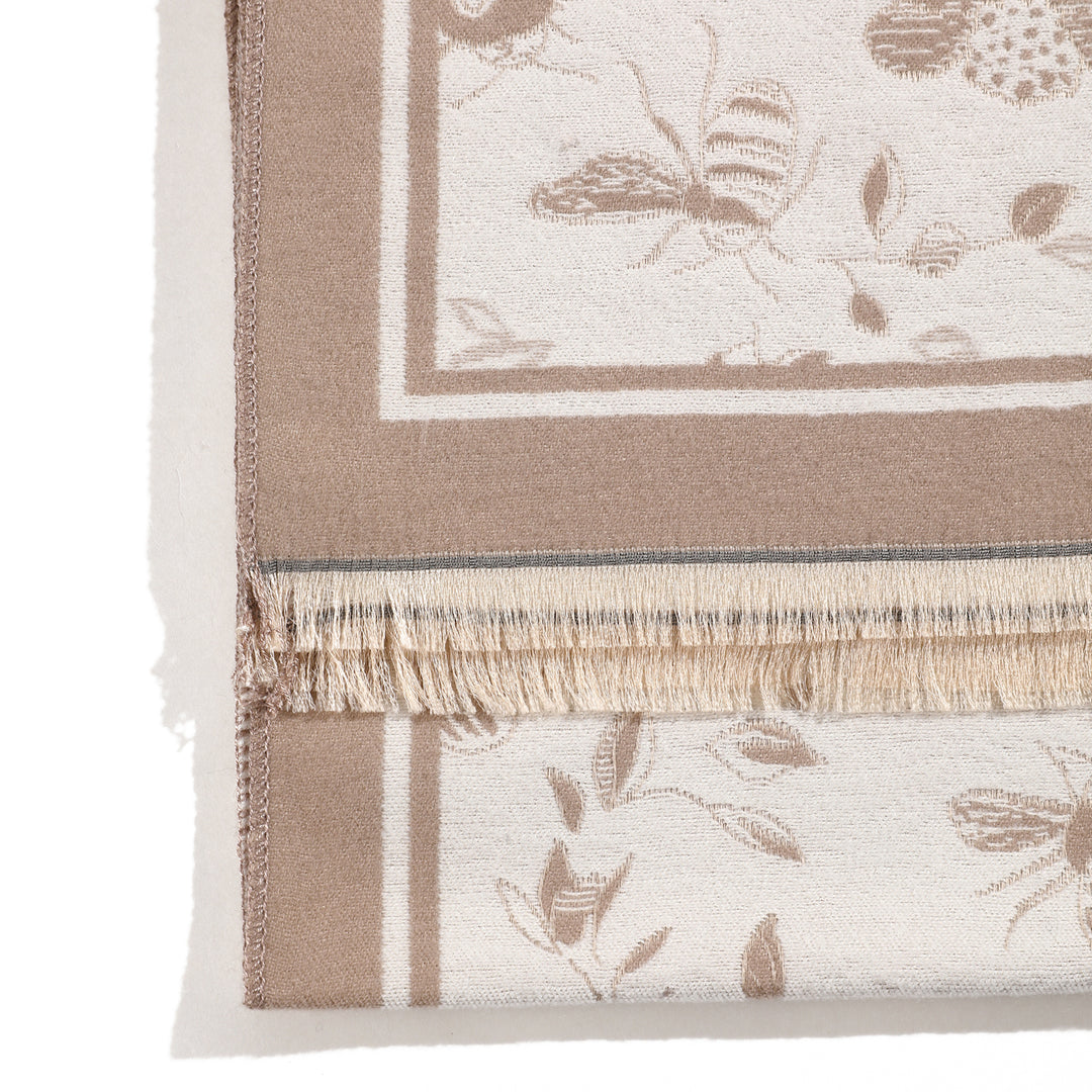 HoneyGarden Luxe Reversible Shawl - Brown