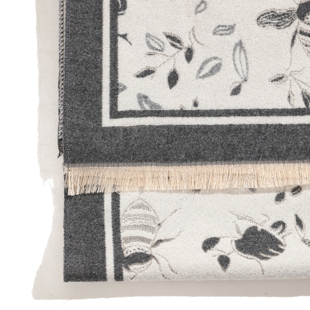 HoneyGarden Luxe Reversible Shawl - Grey