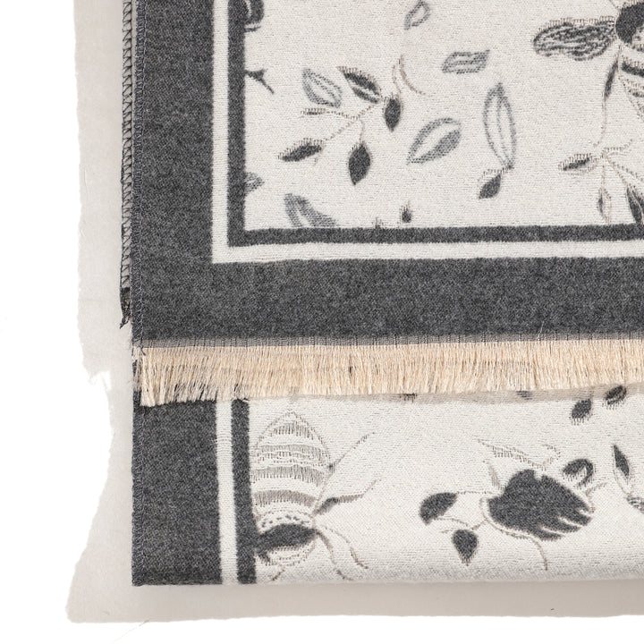 HoneyGarden Luxe Reversible Shawl - Grey