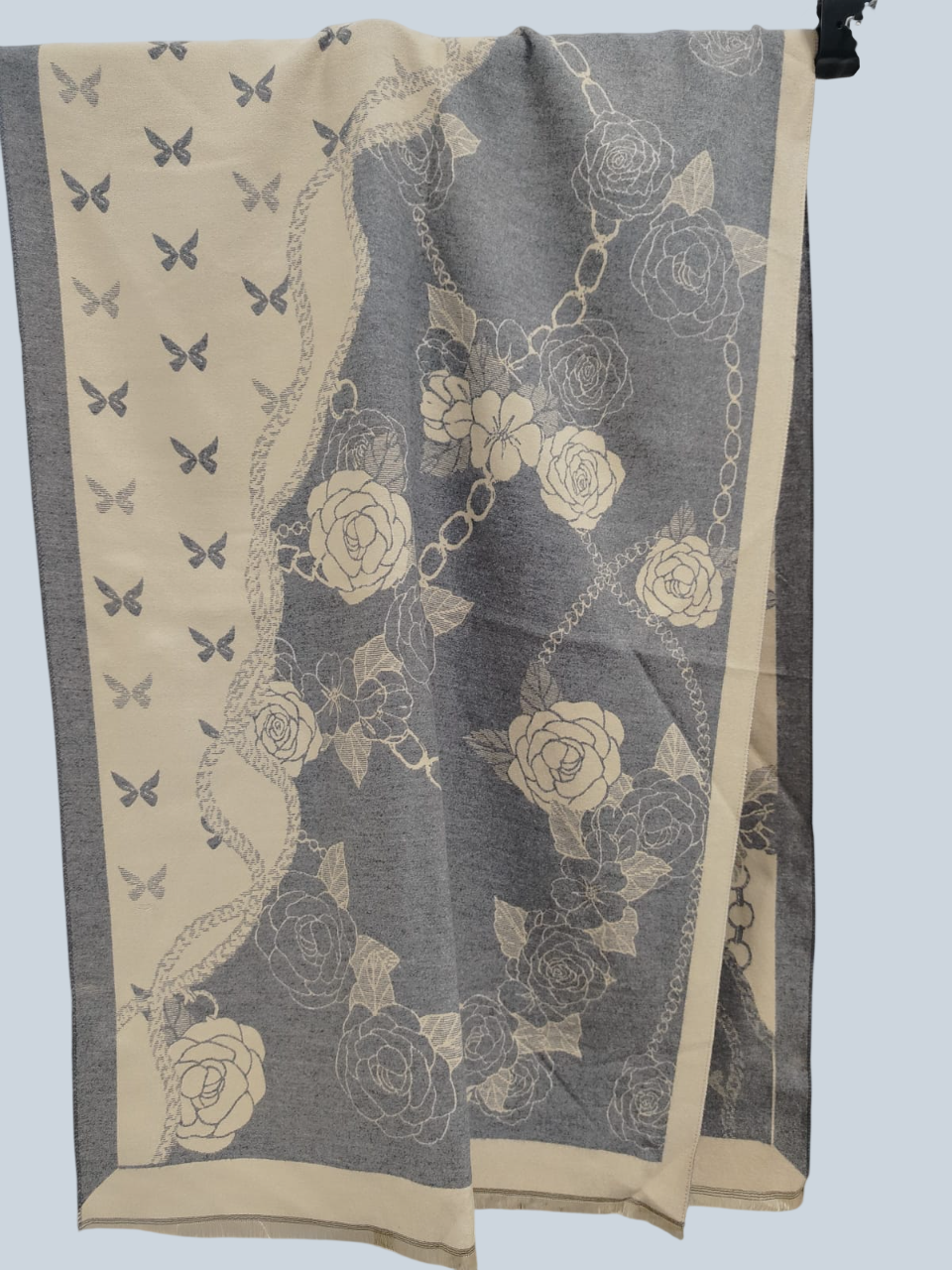 EternaBloom Luxe Heritage Shawl - Blue - Salty Accessories