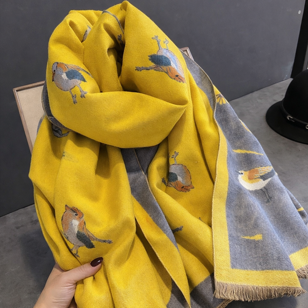 Aviara Reversible Joy Shawl - Yellow