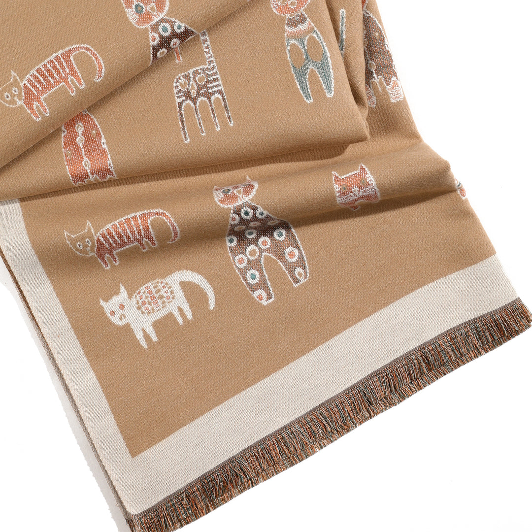 WhiskerCharm Cozy Cat Shawl