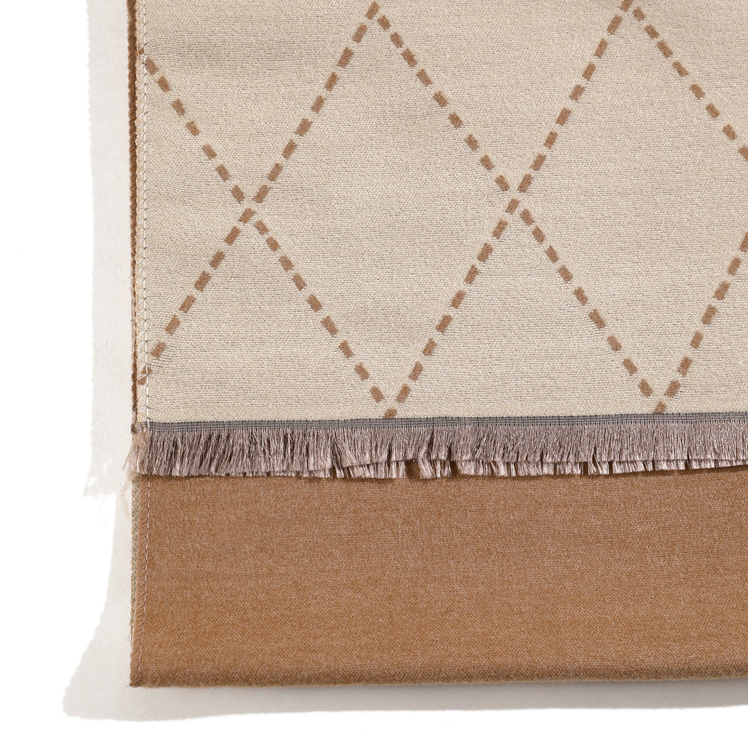 Château Check Luxe Scarf - Brown