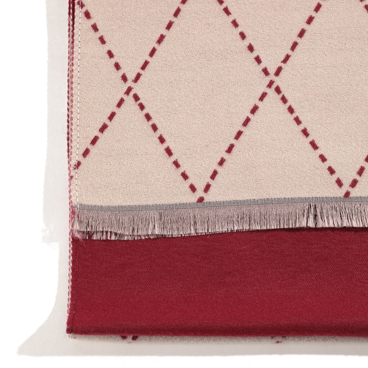 Château Check Luxe Scarf - Red