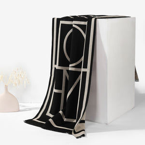 ModArt Geometric Shawl - Black