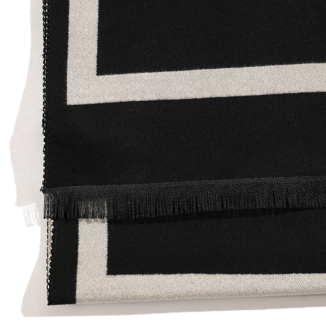 ModArt Geometric Shawl - Black