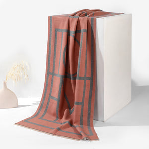 ModArt Geometric Shawl - Grey