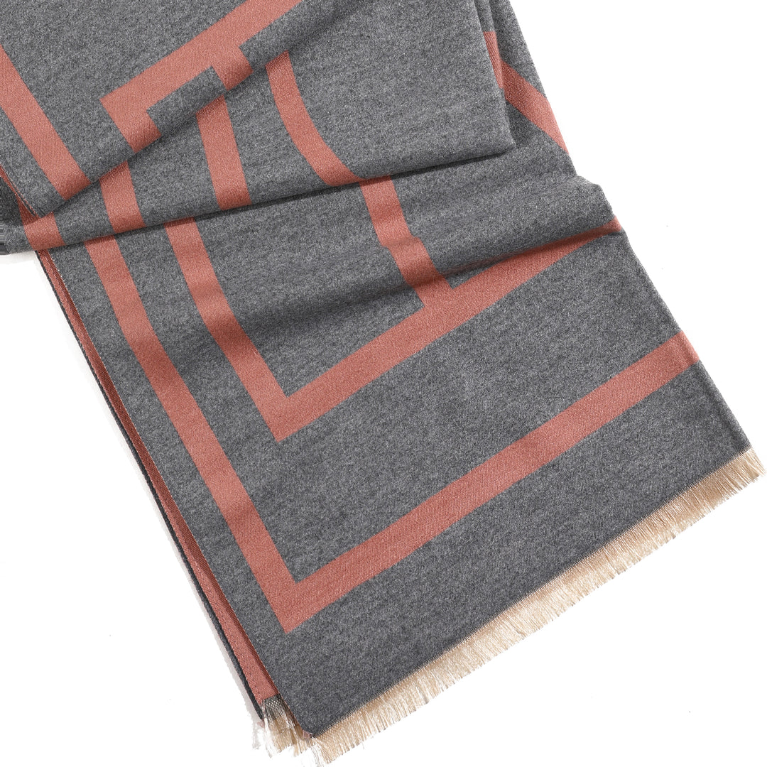 ModArt Geometric Shawl - Grey