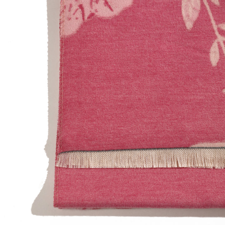 PetalWhisper Blush Floral Shawl - Pink