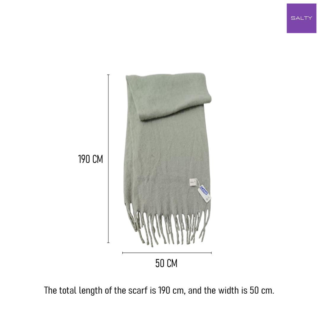CloudSoft Winter Scarf - Light Green