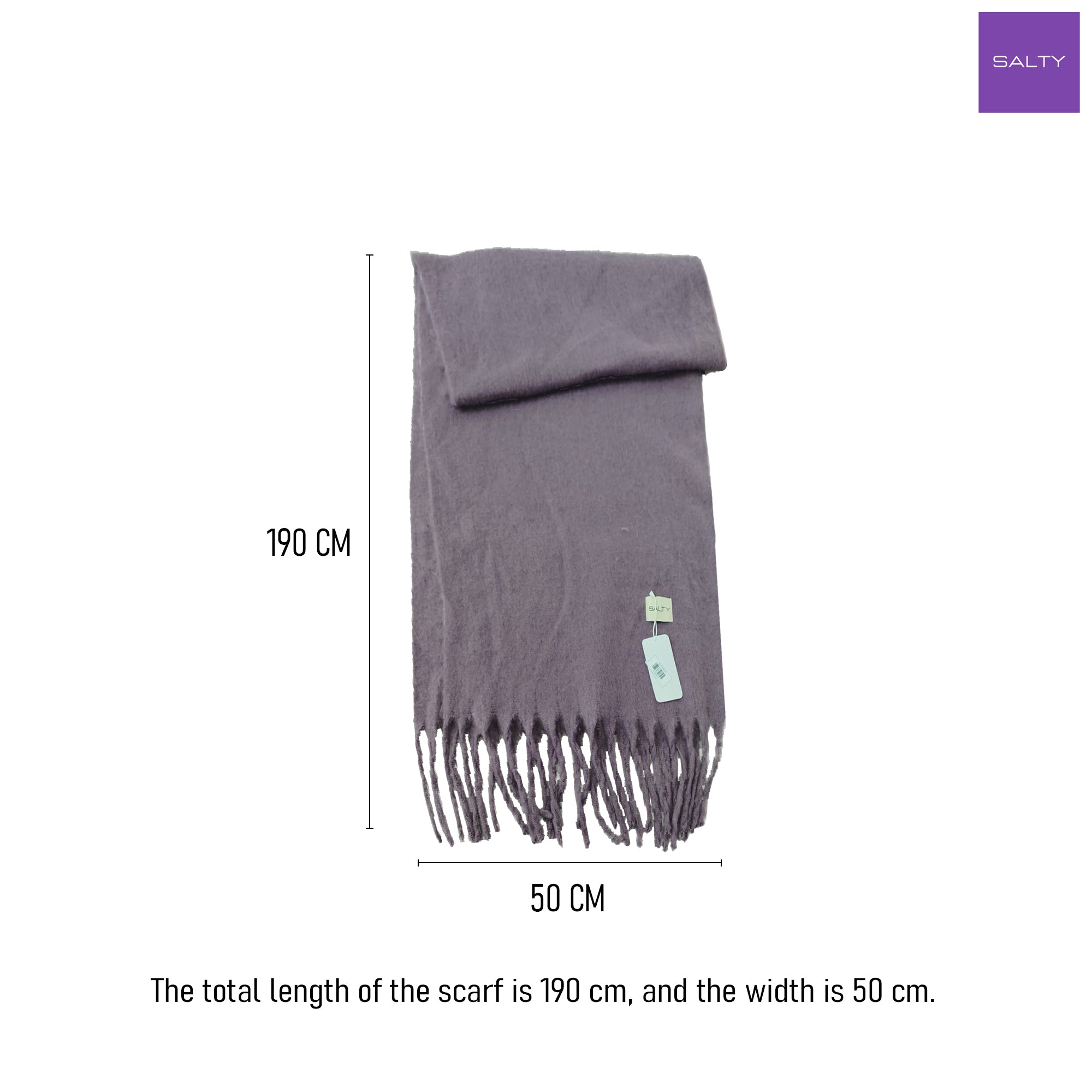 CloudSoft Winter Scarf - Purple | Salty – Salty Accessories
