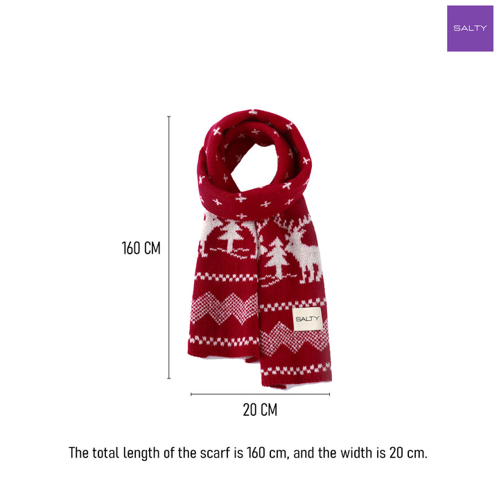Reindeer Reversible Muffler - Red