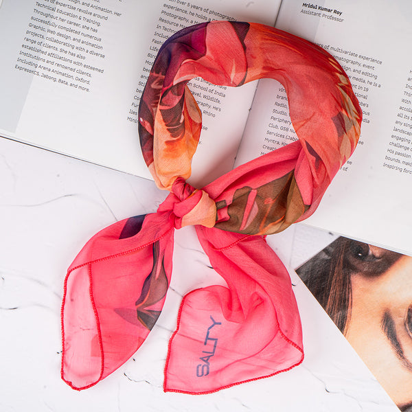 Blush Pup Charm Scarf