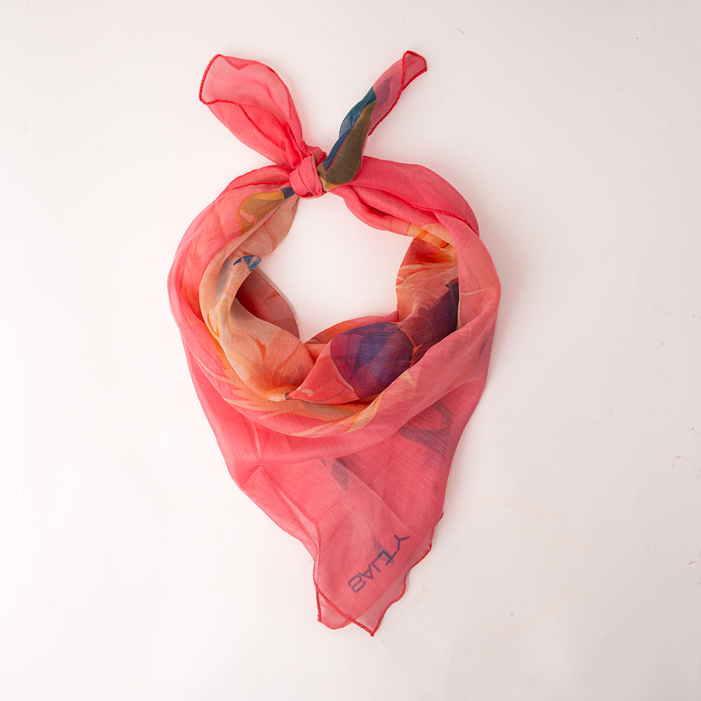 Blush Pup Charm Scarf