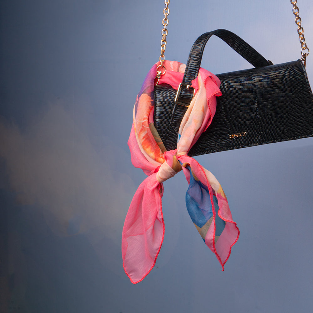 Blush Pup Charm Scarf