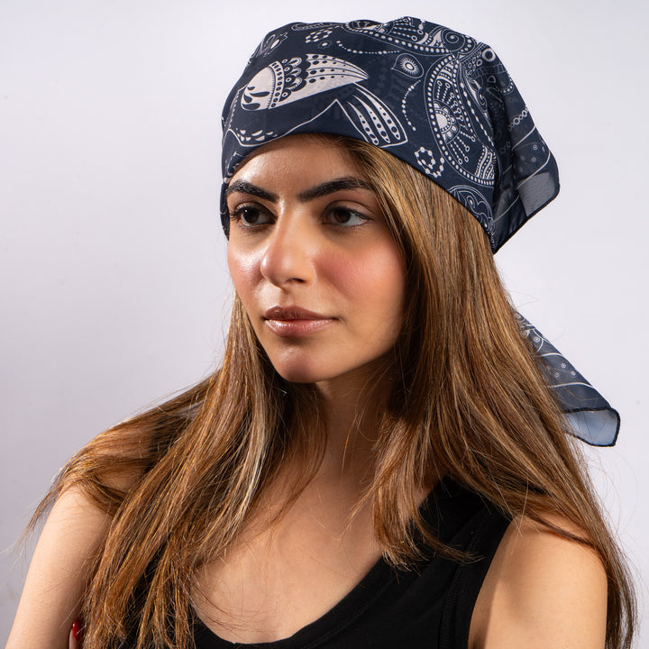 Midnight Paisley Royale Scarf