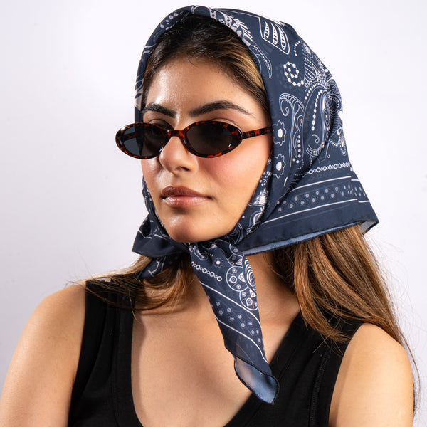 Midnight Paisley Royale Scarf