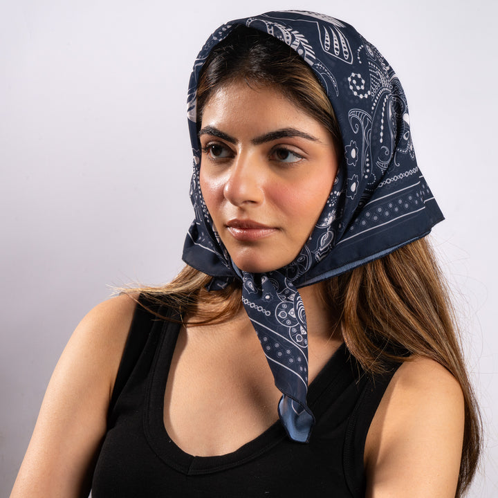 Midnight Paisley Royale Scarf