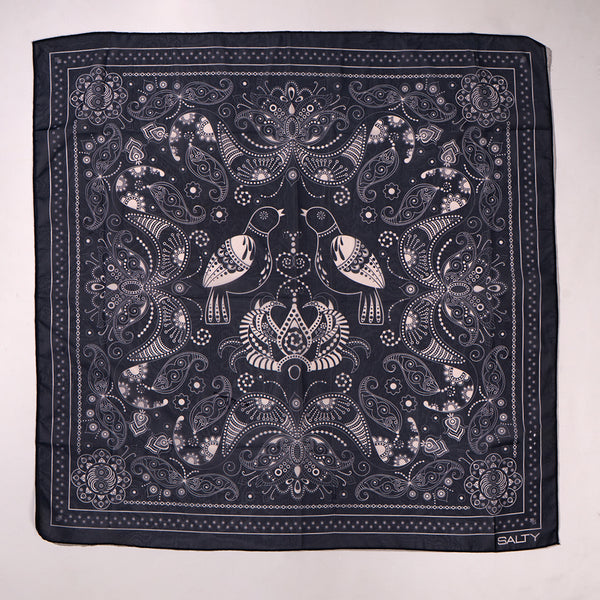Midnight Paisley Royale Scarf