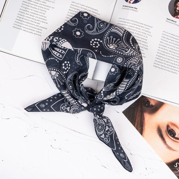Midnight Paisley Royale Scarf