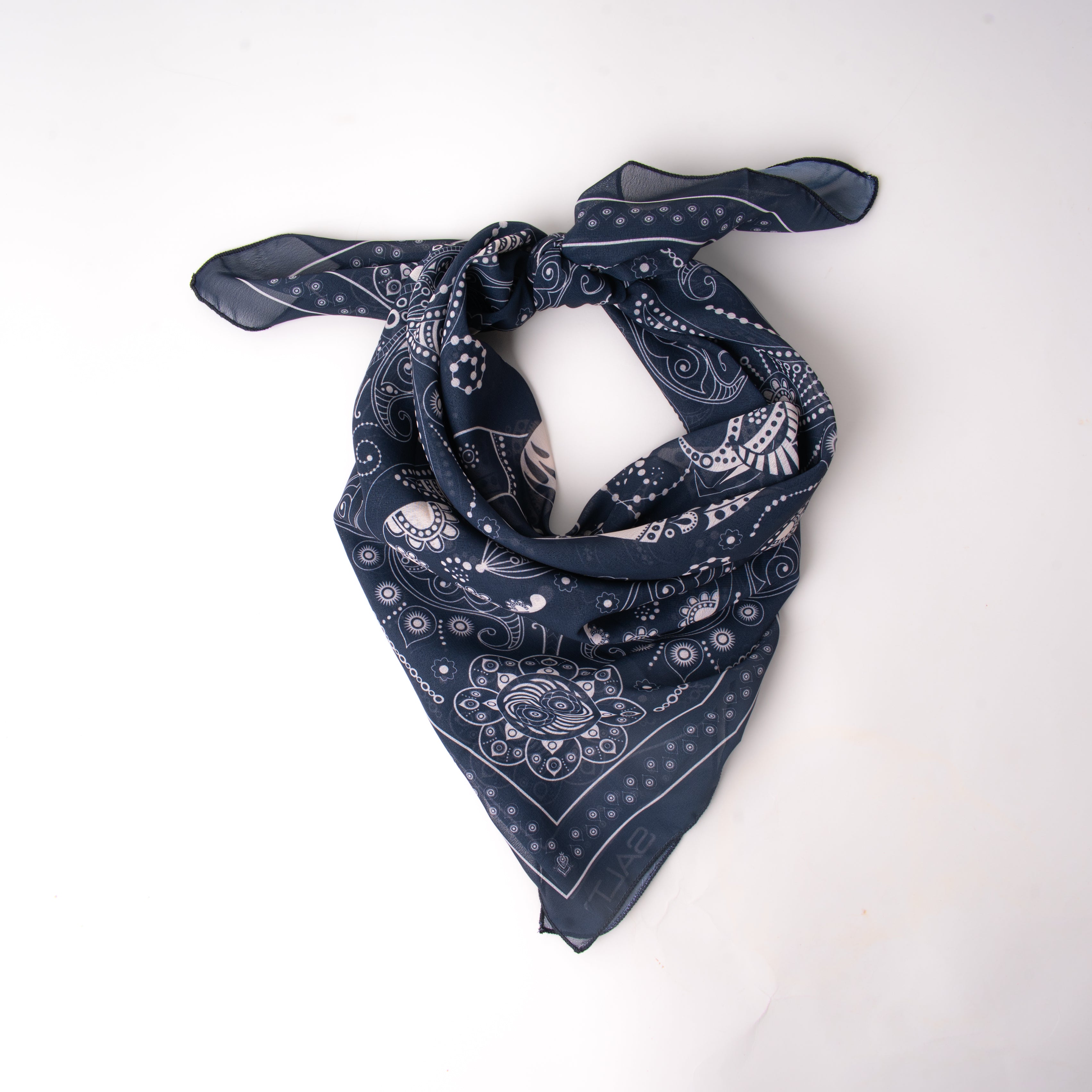 Midnight Paisley Royale Scarf | Salty – Salty Accessories