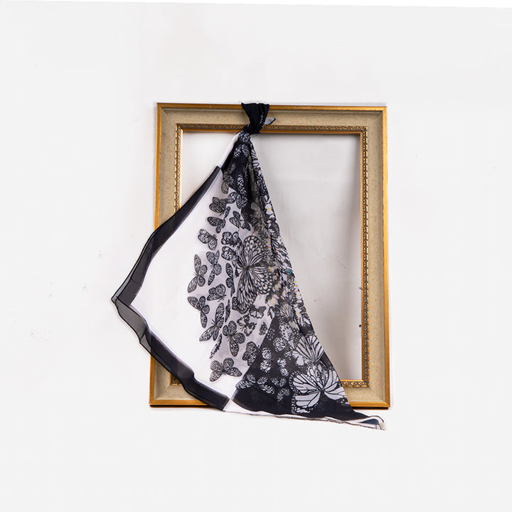 Obsidian Butterfly Bloom Scarf