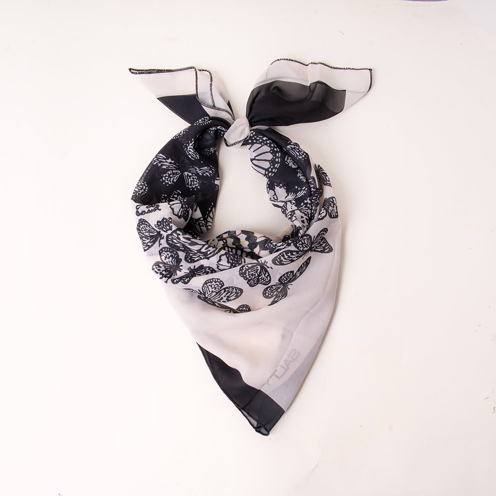 Obsidian Butterfly Bloom Scarf
