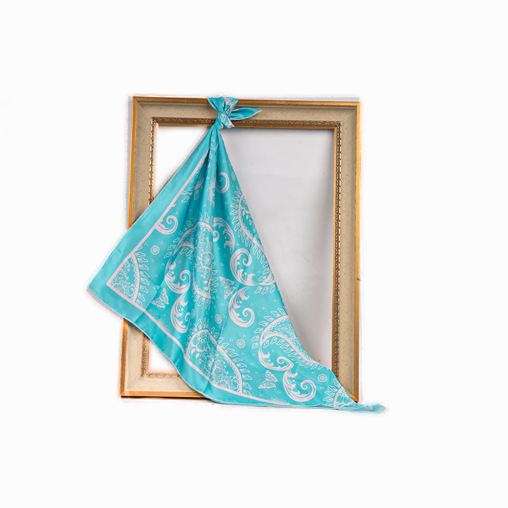 Mint Paisley Whisper Scarf