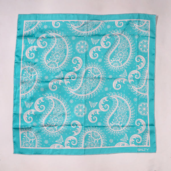 Mint Paisley Whisper Scarf