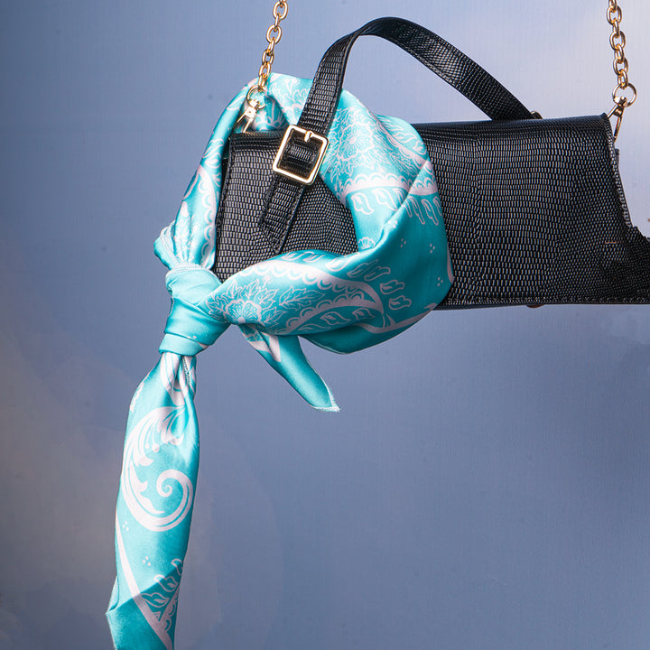 Mint Paisley Whisper Scarf