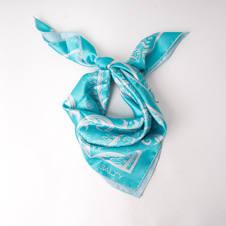 Mint Paisley Whisper Scarf
