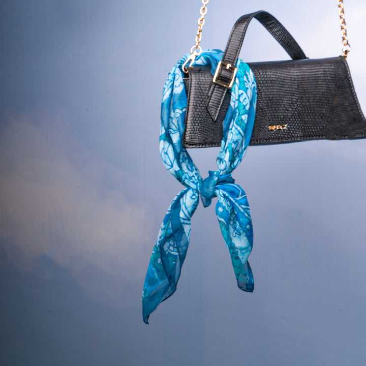 Ocean Paisley Drift Scarf