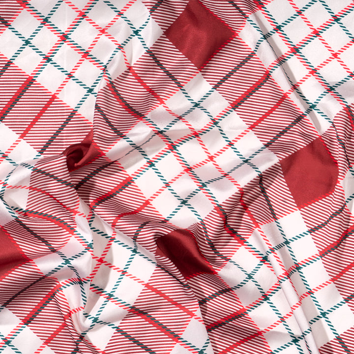Crimson Check Classic Scarf