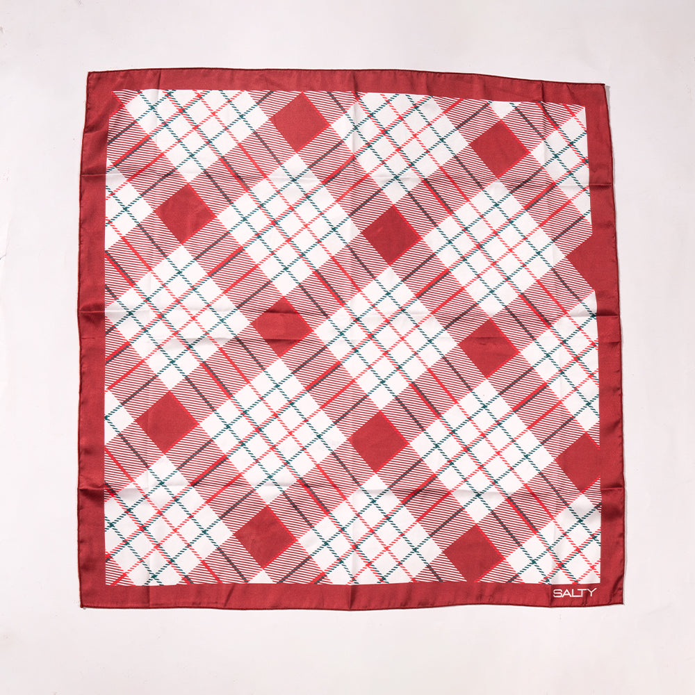 Crimson Check Classic Scarf