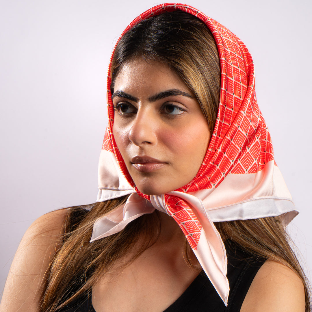 Rust Geo Heritage Scarf