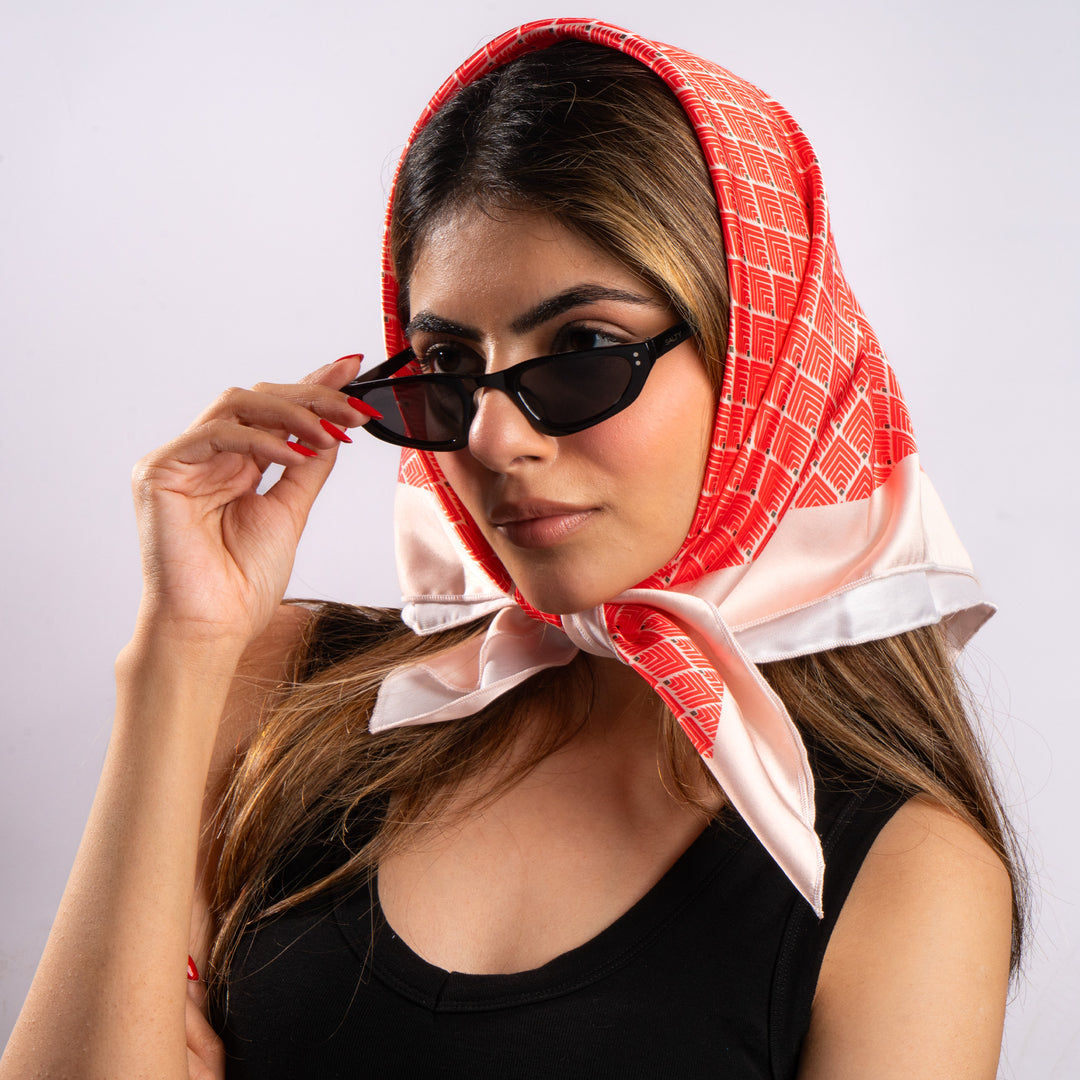 Rust Geo Heritage Scarf