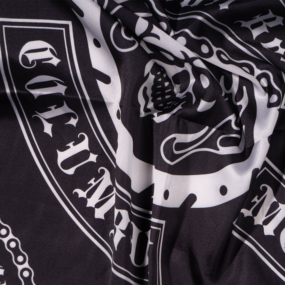 Midnight Rebel Skull Scarf for Men