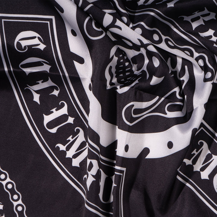 Midnight Rebel Skull Scarf for Men